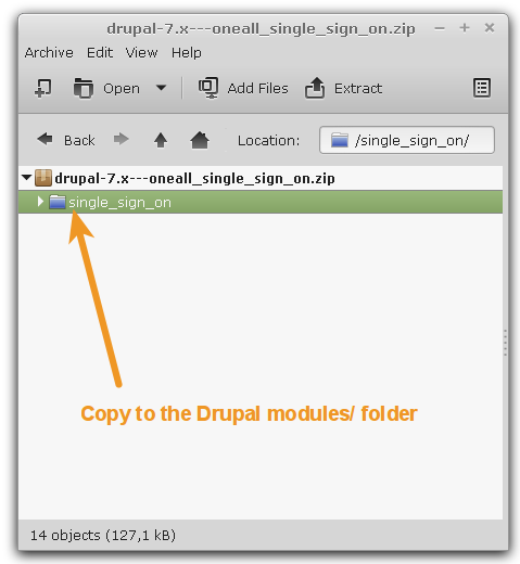 Drupal 7 - Copy SINGLE SIGN ON Files