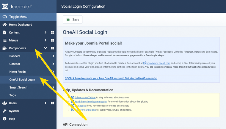 Joomla Social Login Configuration