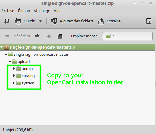 OpenCart 2.3.x : Module Files