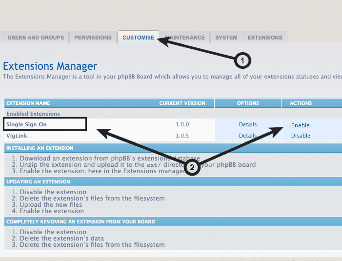 phpBB 3.3.5+ : Enable Single Sign On