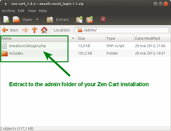 Zen-Cart Admin Folder